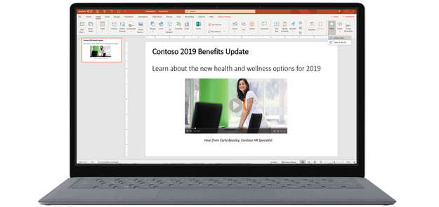 Embed Stream videos in PowerPoint