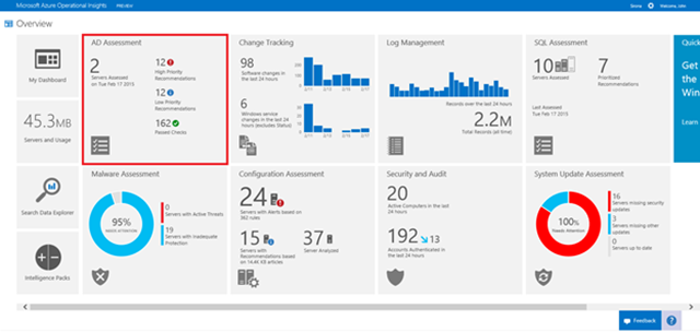 New Active Directory Assessment Intelligence Pack in Azure Operational  Insights! - Microsoft Community Hub