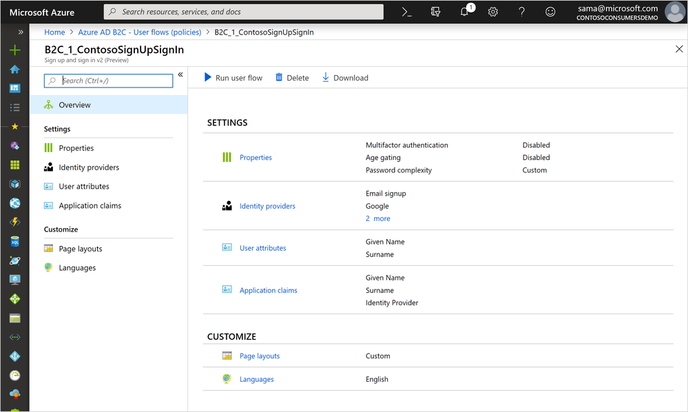 User flow overview in the new UI.