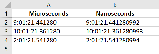 Timestamps in microseconds and nanoseconds.png