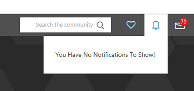 You have no notifications to show