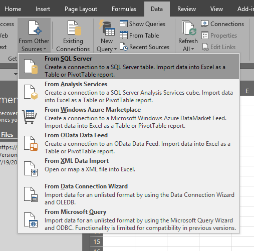 Microsoft Excel, TLS & SQL Server - Important Considerations - Microsoft  Tech Community