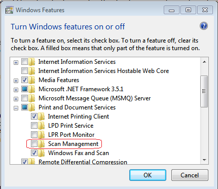 7 / Windows 2008 R2: Scan Management - Microsoft Community Hub
