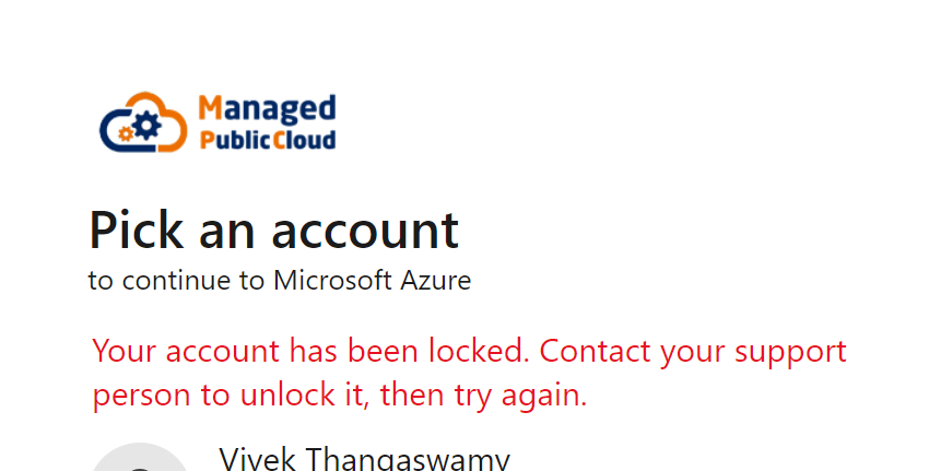 Azure Account Locked Microsoft Community Hub