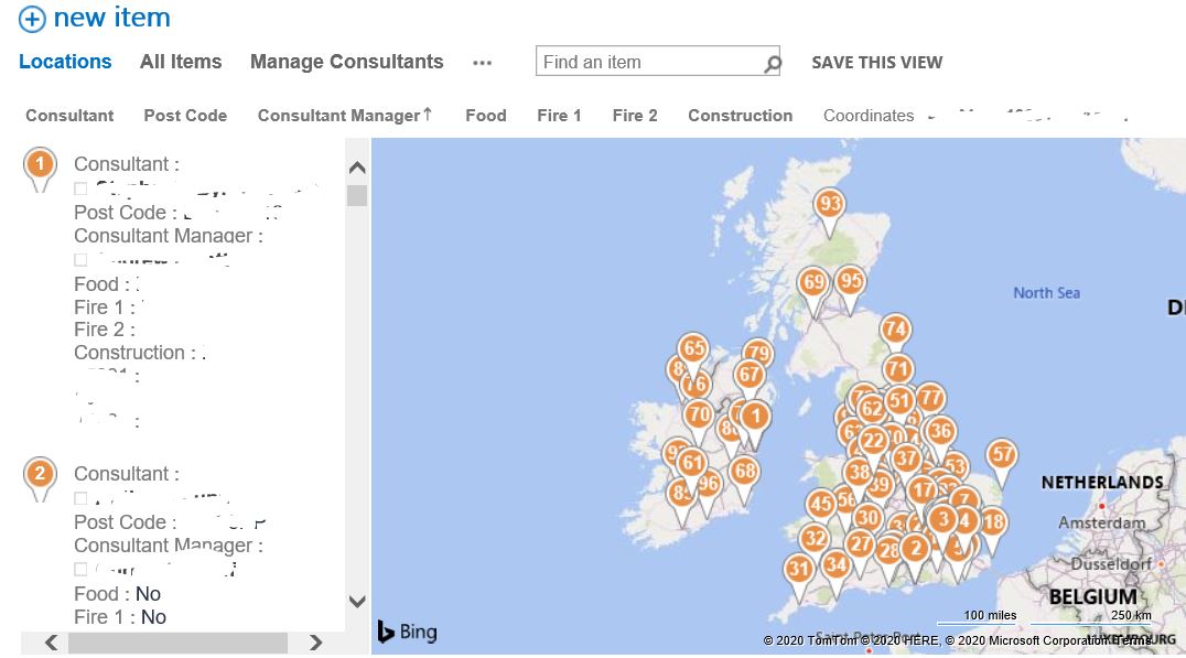 Populating Bing Maps that pins labels for more than one user by ...