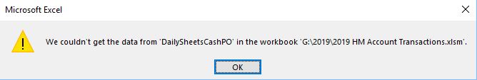 Data Model Error on Refresh All | Microsoft Community Hub