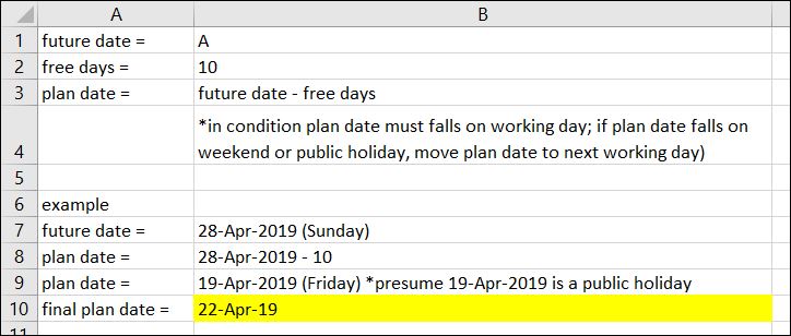 returning a working date | Microsoft Community Hub