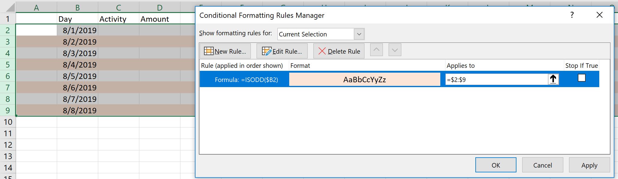 Highlighting alternate rows using conditional formatting | Microsoft ...