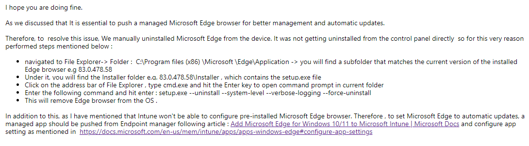 Best practice to enforce updates on Microsoft Edge to have the latest ...