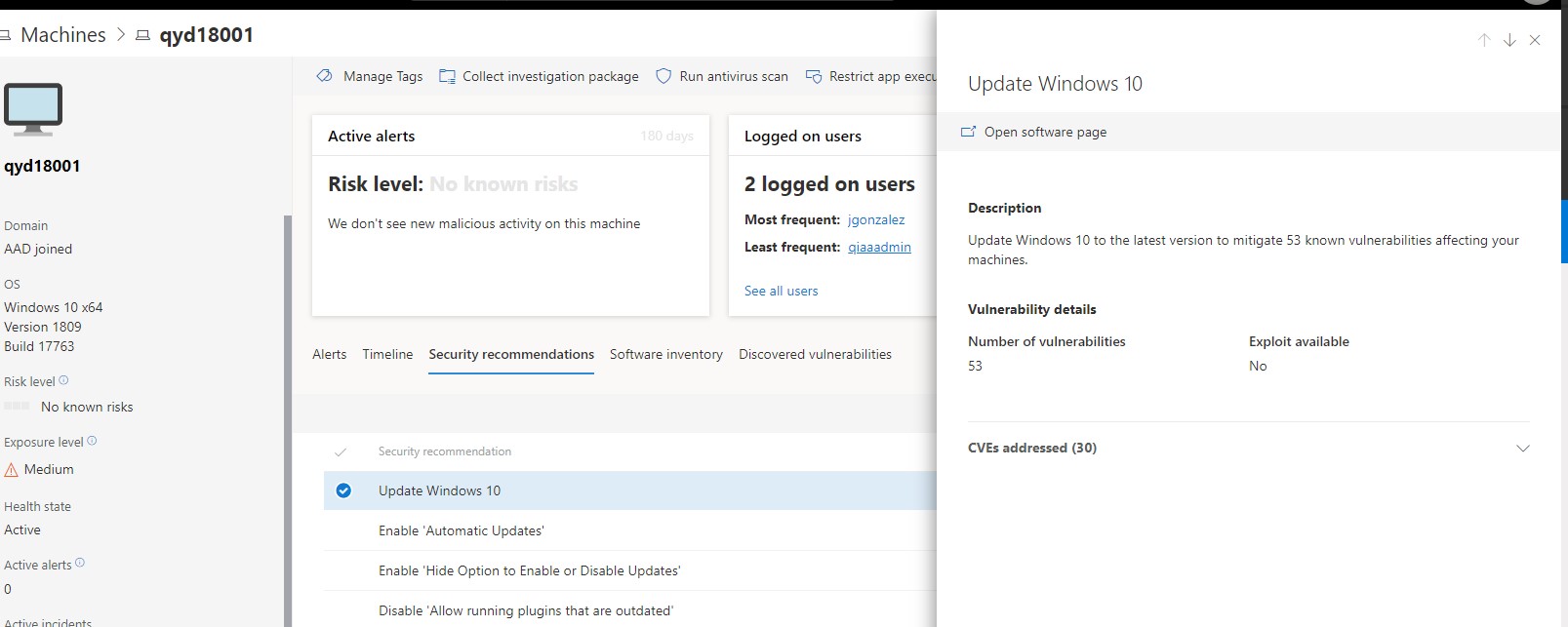 Windows ATP - What update for Windows 10 | Microsoft Community Hub