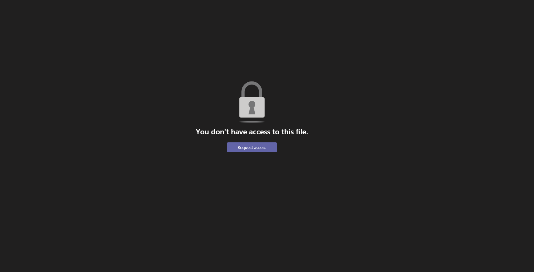 Restricted Access for file sharing in Private Chats | Microsoft ...