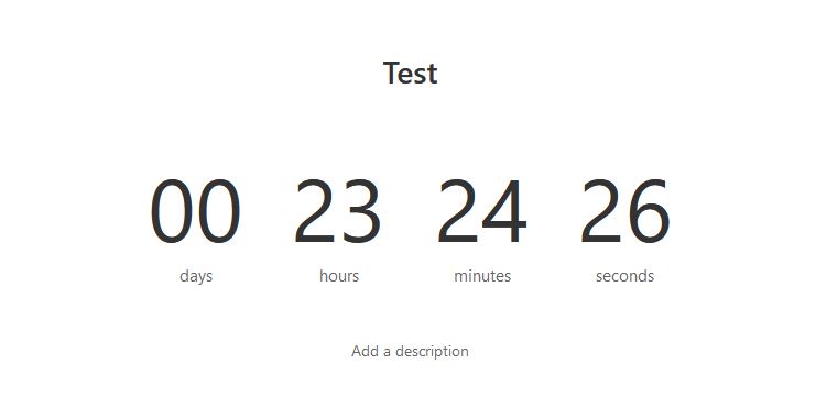 Countdown web part - cannot remove title text | Microsoft Community Hub