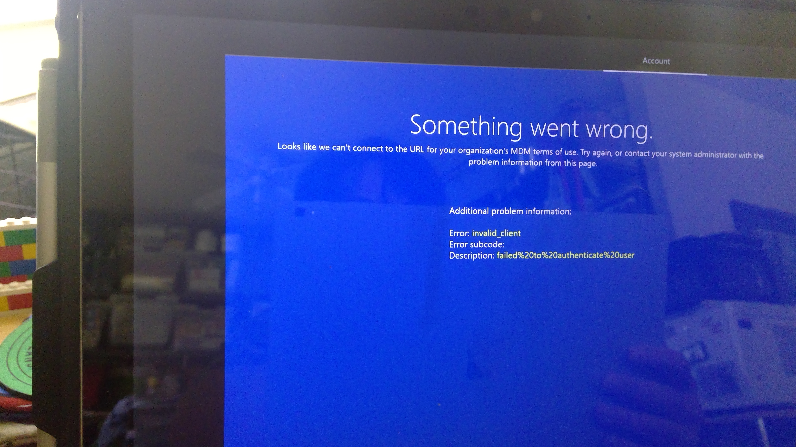 Invalid_client error | Microsoft Community Hub