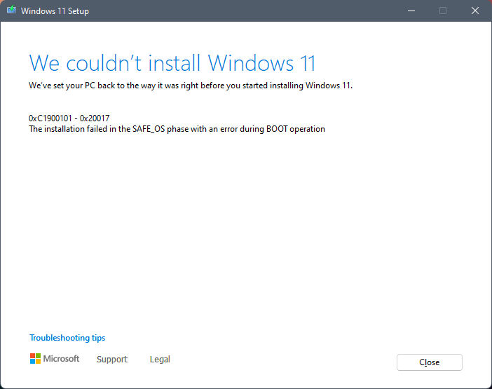 Can't Update Windows 11 to any Dev channel releases | Microsoft ...