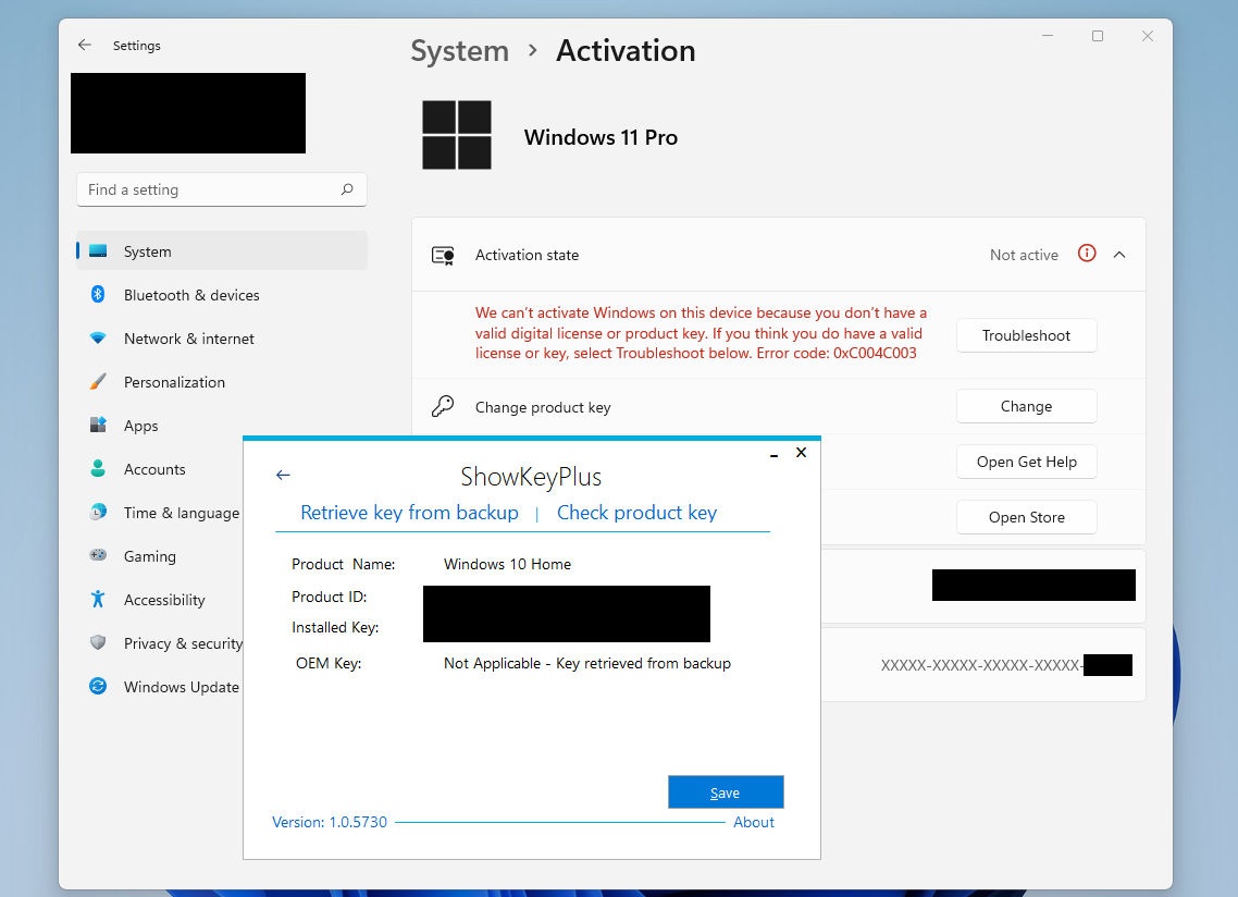 Window 11 Key Error Code Windows 10 OEM Key Not Applicable on Windows 11 | Microsoft Community Hub