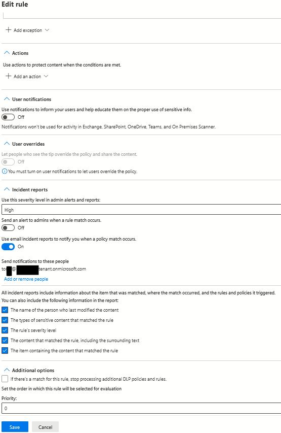 DLP Exceptions issues | Microsoft Community Hub