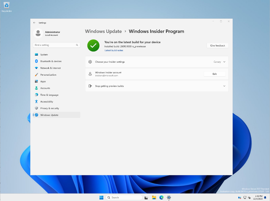 Announcing Windows Server Preview Build 26010 | Microsoft Community Hub