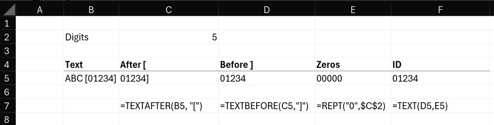 Multi-cell calculation for extracting an ID