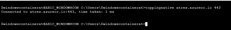 Img. 14 - tcppingnative working as expected