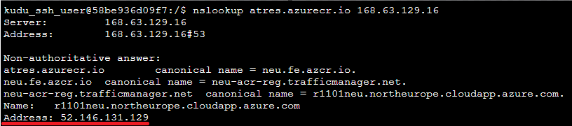 Img. 11 - Example of nslookup working (the result does not need to be the same Address as on the image)