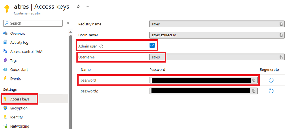 Img. 3 - ACR Credentials and Admin User Setting
