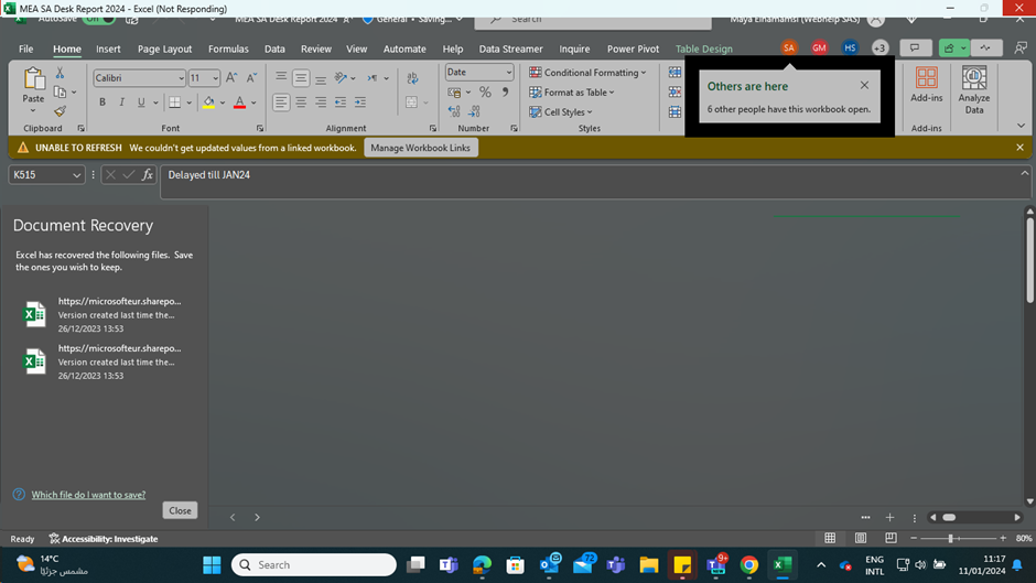 Excel specific file not working | Microsoft Community Hub