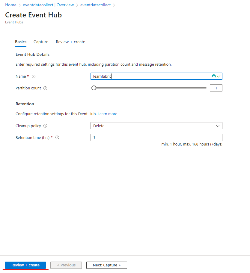 Azure Event hub creation 4.png
