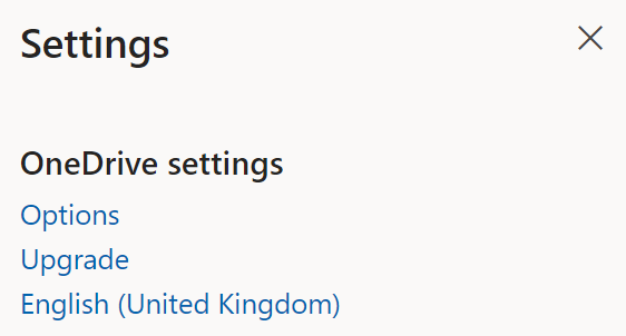 my onedrive settings