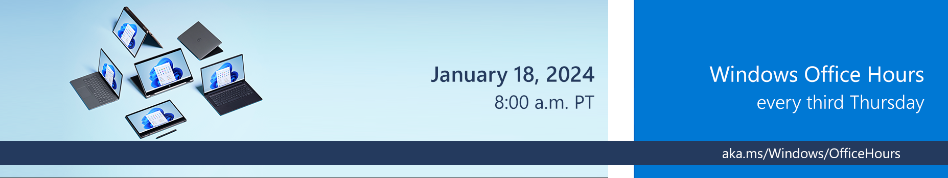 Windows Office Hours for IT professionals - January 2024 | Tech Community