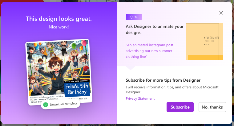 Apply motion or animation in Microsoft Designer? | Microsoft Community Hub