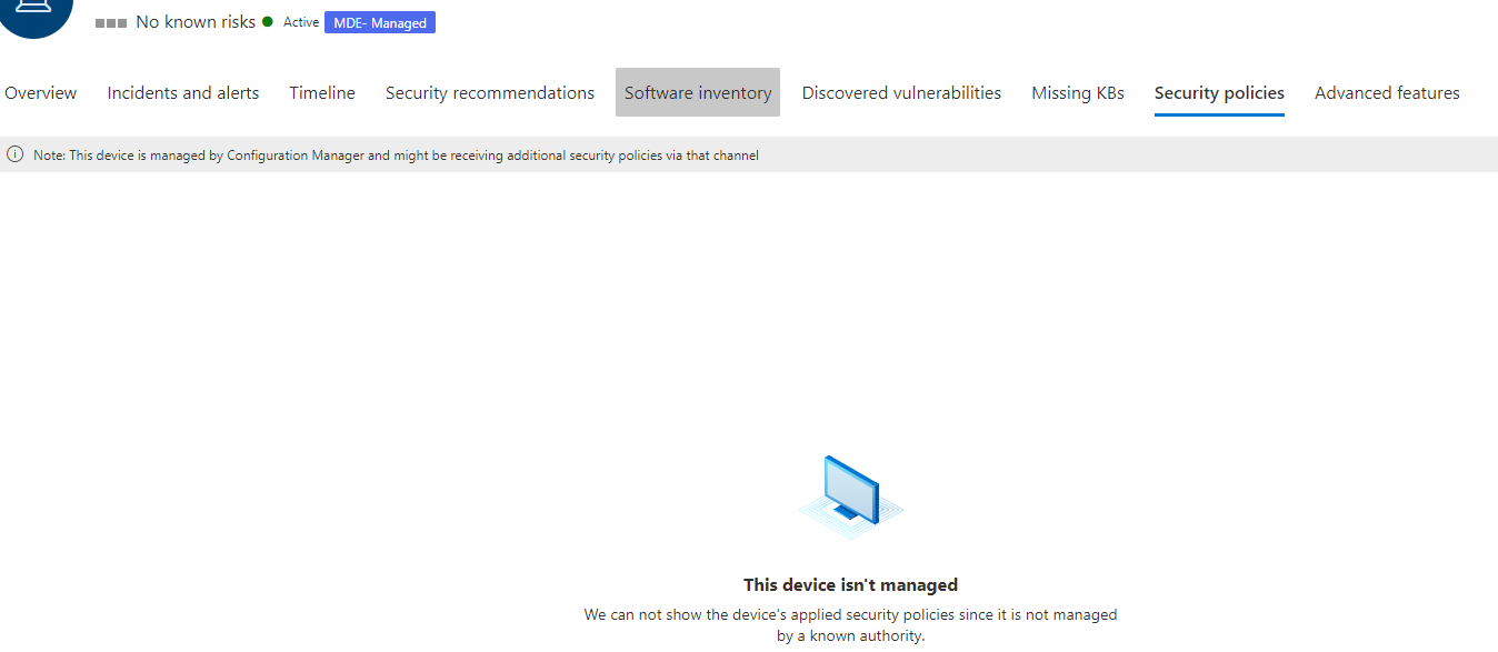 Defender in Passive mode managed by ConfigMgr- Policies | Microsoft ...