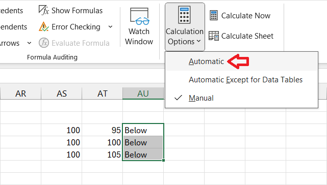 Calculation Options
