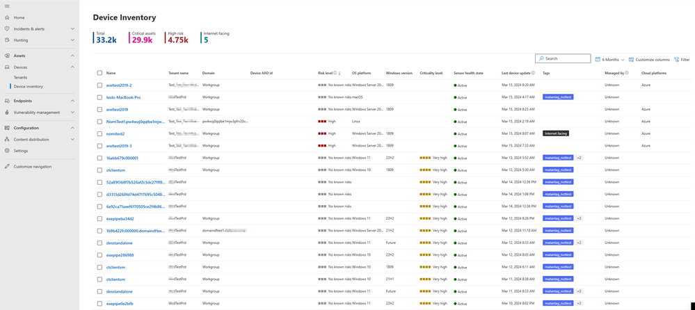 Device inventory