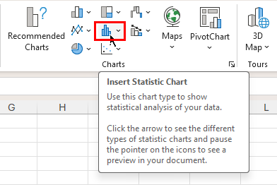 The Histogram does not exist in my excel on the Insert then chart ...