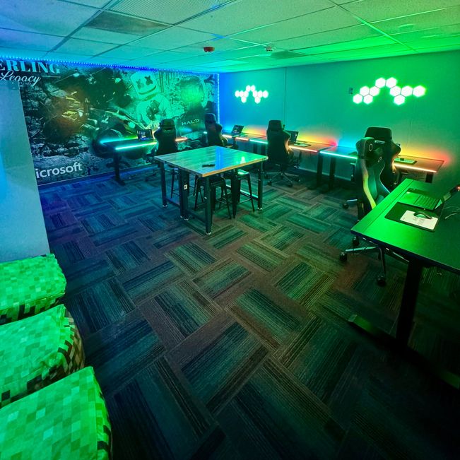 The Boys and Girls Club eSports lab.