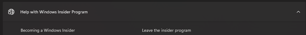 Unable to leave insider dev program | Microsoft Community Hub