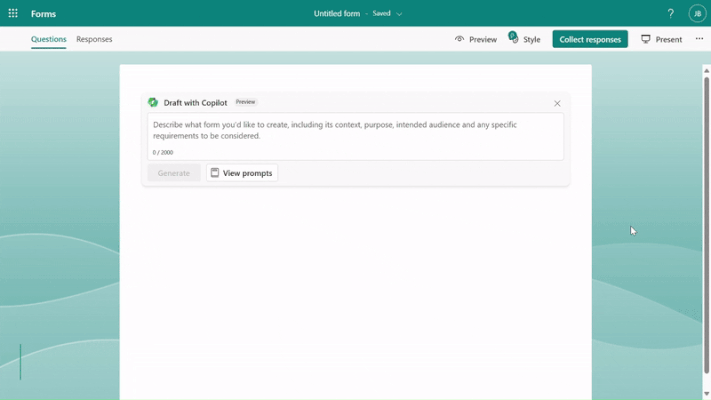 Generate the draft based on user input
