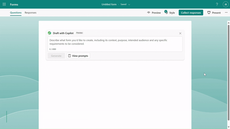 Generate the draft based on user input