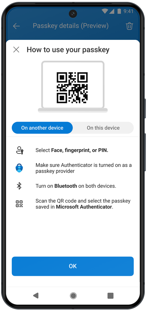 Figure 4: Passkey in Microsoft Authenticator