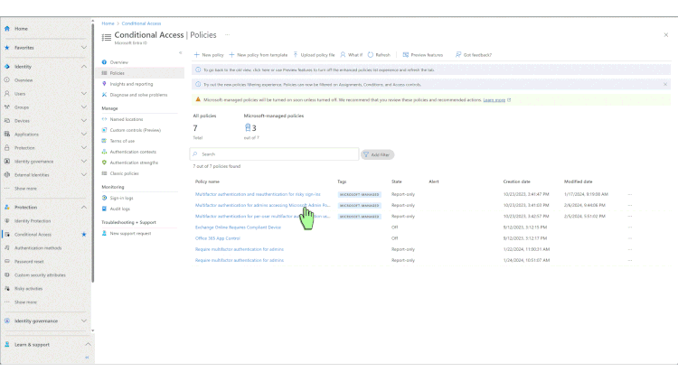 Act now: Turn on or customize Microsoft-managed Conditional Access ...