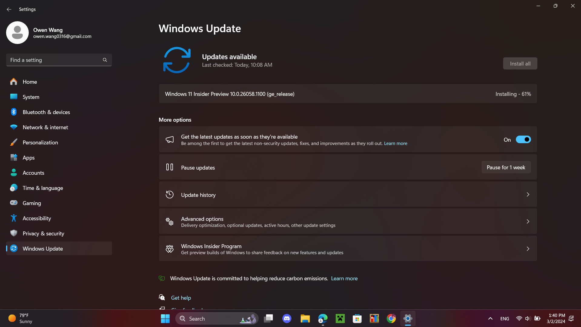 Windows 11 24H2 update stuck at 61% | Microsoft Community Hub