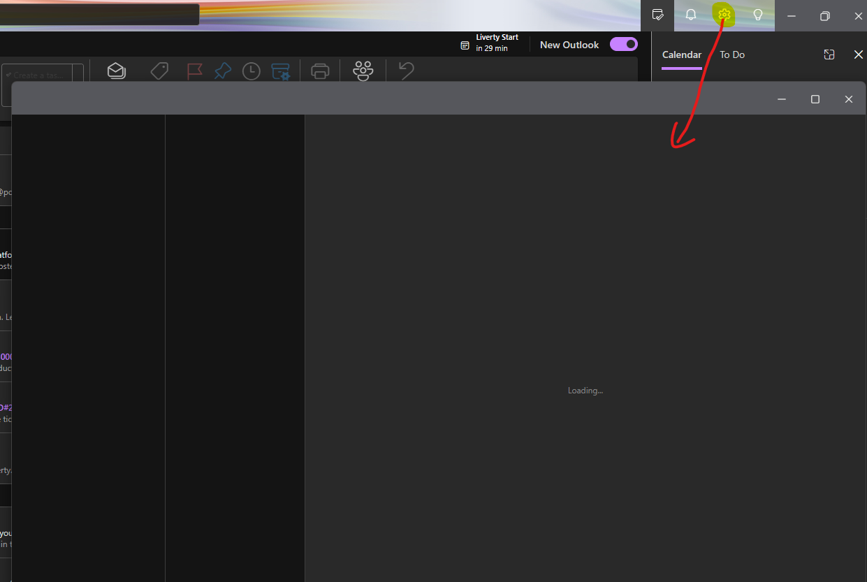 Settings screen stuck on Loading | Microsoft Community Hub
