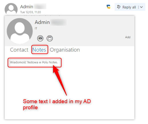 I am looking for an option to display the Notes tab from OWA in Outlook ...