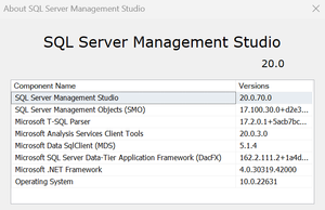 SSMS 20 GA