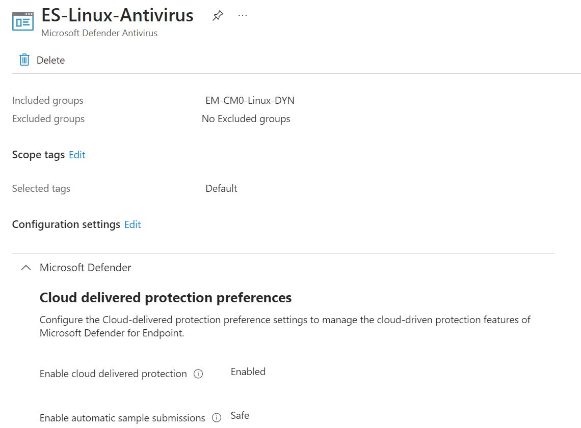Defender for Linux policies not assigned | Microsoft Community Hub