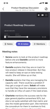 Intelligent meeting recap on mobile.png