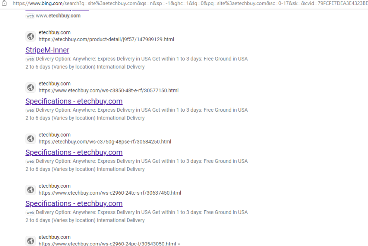 BING SEARCH MUST INCLUDE visual data 8