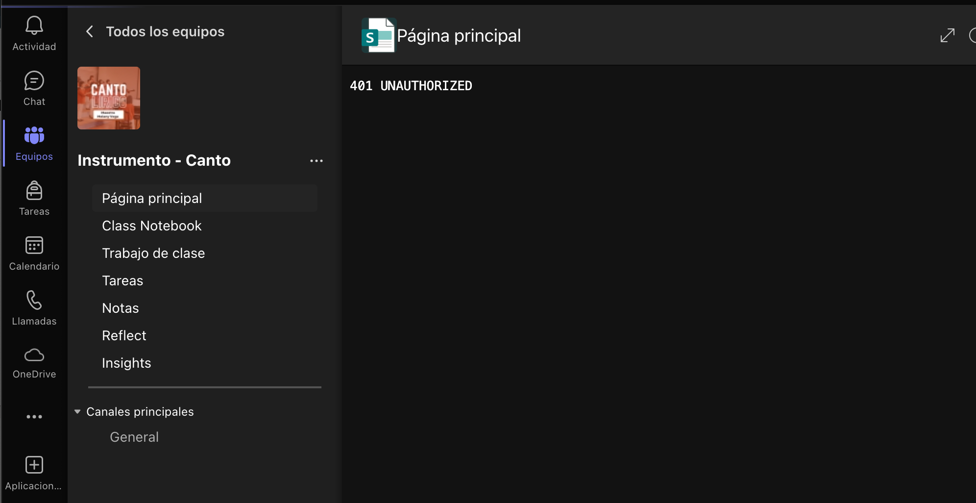 Error 401 en MS Teams | Microsoft Community Hub