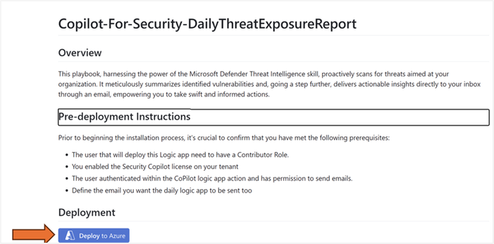 Figure 4: Deploy Logic app to your environment