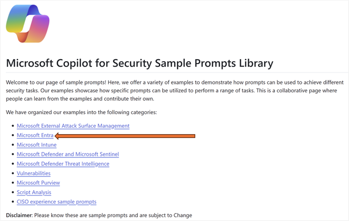 Figure 1: Sample prompts library
